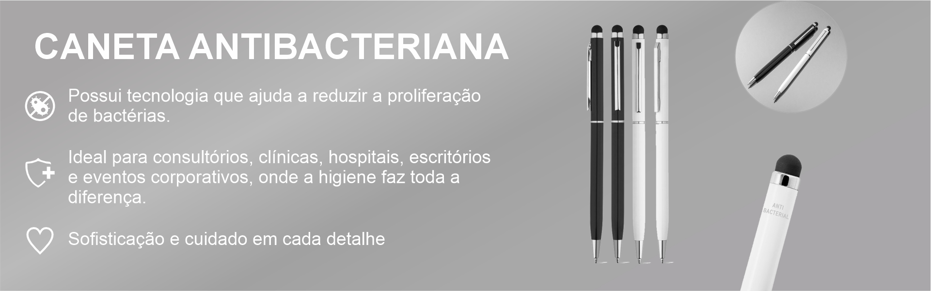 Caneta Anti bacteria