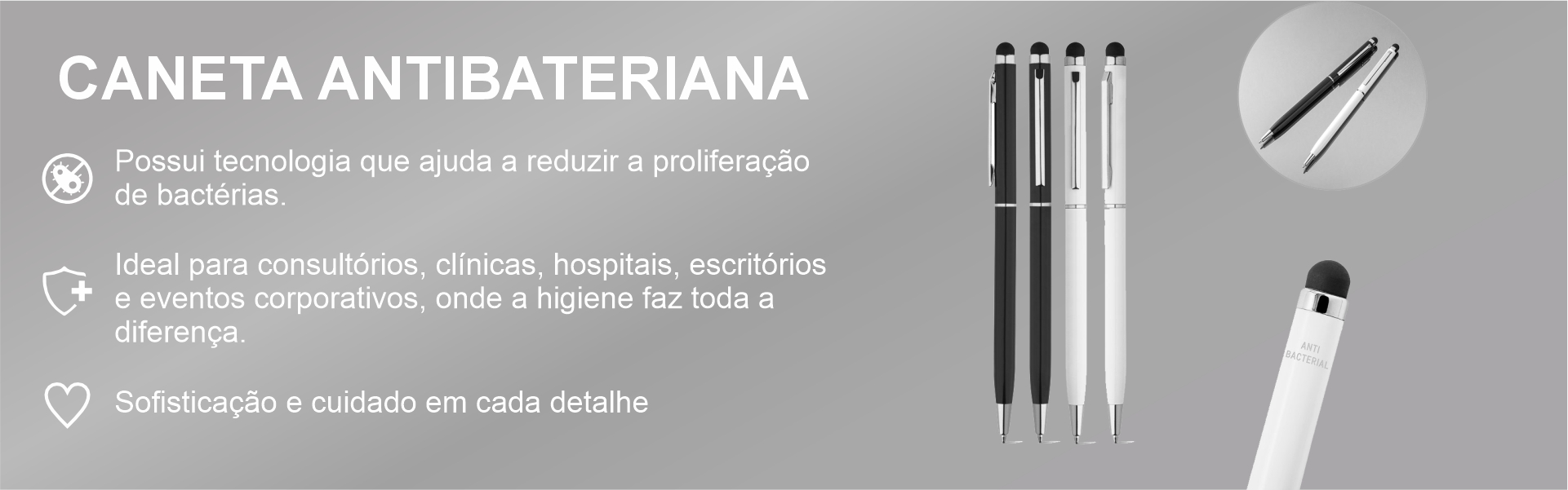 Caneta Anti bacteria