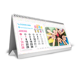 Calendrio de Mesa Off Set 10x20cm 12 Pginas - Mltiplos de 100 (MB1922.1024)