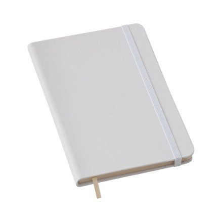 Caderneta Tipo Moleskine Branco 14x21cm Com Pauta 80 Folhas LG3661  (MB1821.0325)