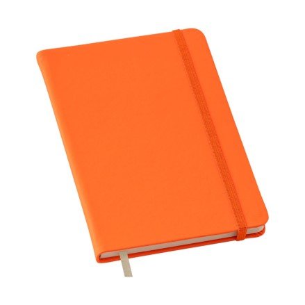 Caderneta Tipo Moleskine Laranja 14x21cm Com Pauta 80 Folhas LG3659 (MB1773)