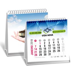 Calendrio de Mesa Off Set 10x10cm 12 Pginas - Mltiplos de 100 (MB1348.1123)