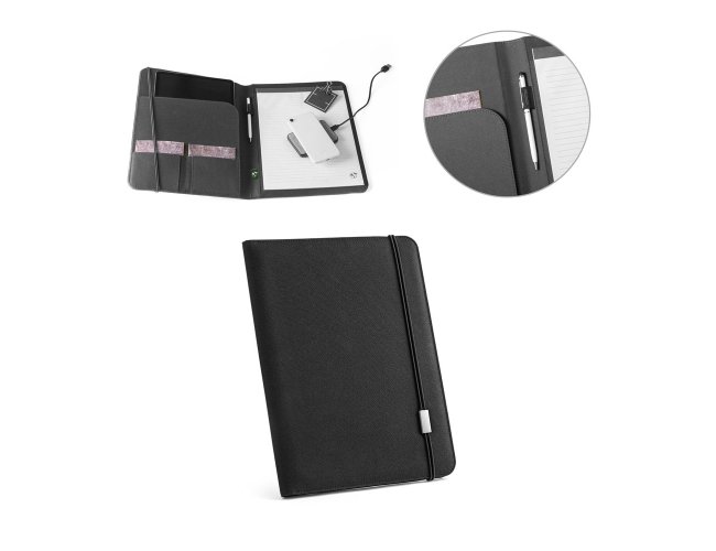 Pasta A4 Em Polister 100% Reciclado 300D Com Caderno Pautado SP53580 (MB16400.0925)