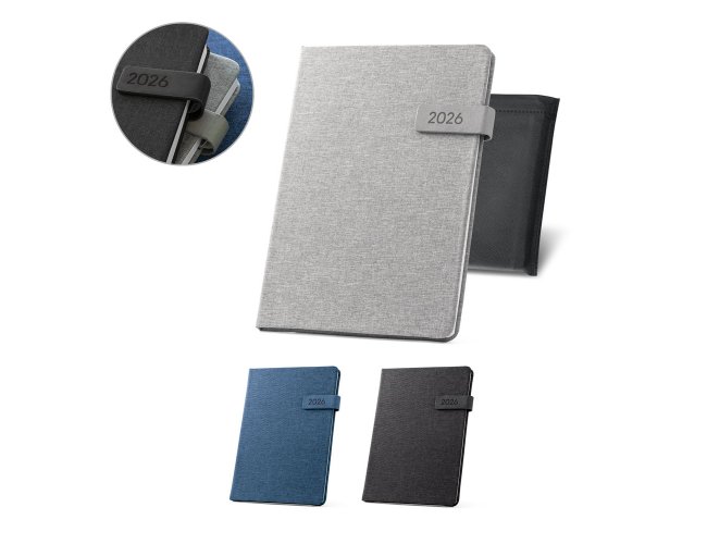 Agenda em rPET 24,5x17,5cm SP66202 (MB12600)