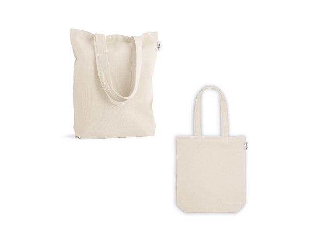 Sacola 50% Algodo, 30% Algodo Reciclado e 20% Polister Reciclado 38x40x10cm SP92331 (MB11170+14.1025)