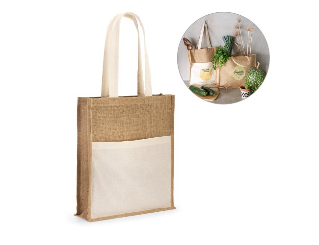 Sacola em Juta 41x37x10cm SP92823 (MB11890+14.1024)