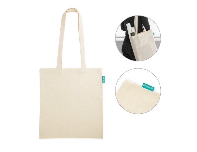 Sacola 100% Algodão Orgânico 37x41cm SP92932 (MB1590+14)