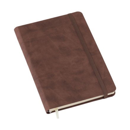 Caderneta Tipo Moleskine Marrom 14x21cm Com Pauta 80 Folhas LG3582 (MB1773)