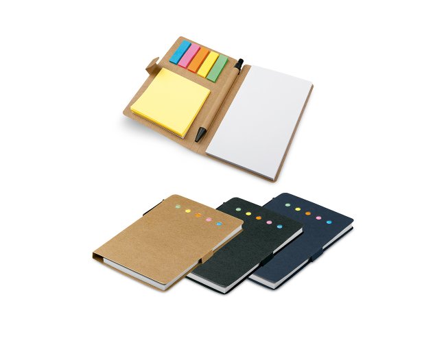 Bloco De Anotaes Com Autoadesivos S/Pauta 10x15cm e Caneta SP93791 (MB1409)
