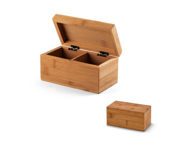 Caixa De chs Em Bambu 16x8,7x7,8cm  SP93977 (MB13648)