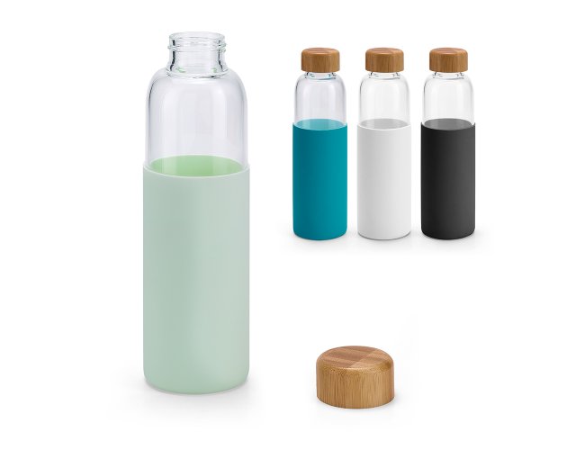 Garrafa de Vidro 600ml com Luva de Silicone SP94699 (MB12350+14.0325)