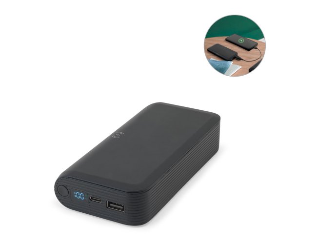 Bateria Porttil em ABS 100% reciclado 20.000mAh SP97144 (MB110500+14)