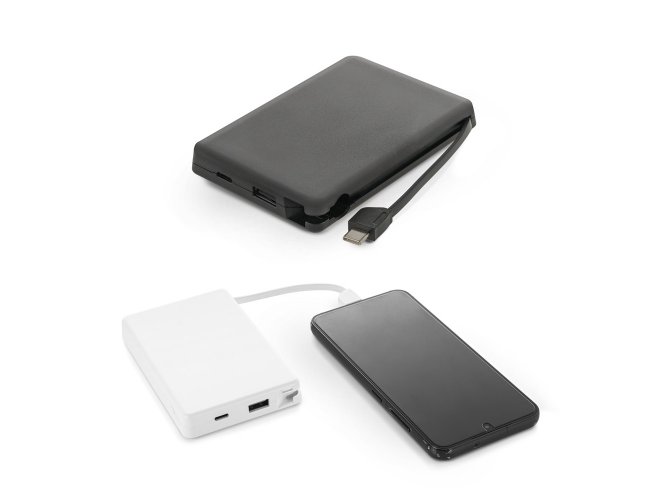 Bateria Porttil 10.000 mAh em ABS 100% Reciclado SP97147 (MB18800+14)