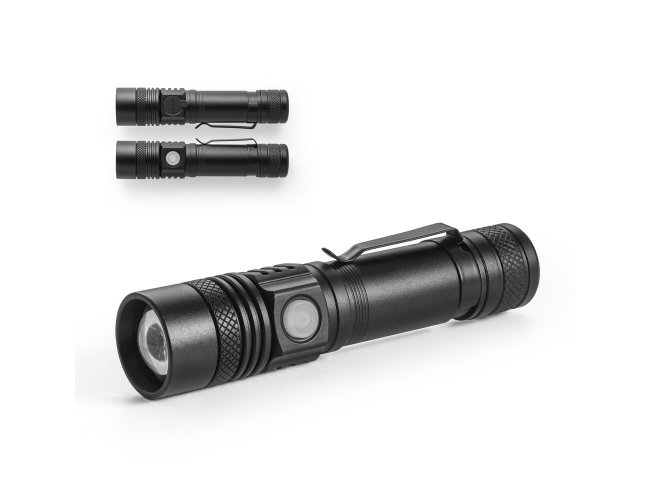 Lanterna Recarregável em Alumínio 5W SP98147 (MB14200+14)