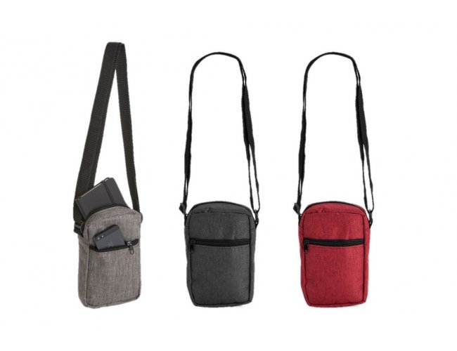 Bolsa de Ombro Polister PVC Mescla 20,5x13x5,5cm XB15387 (MB11390)