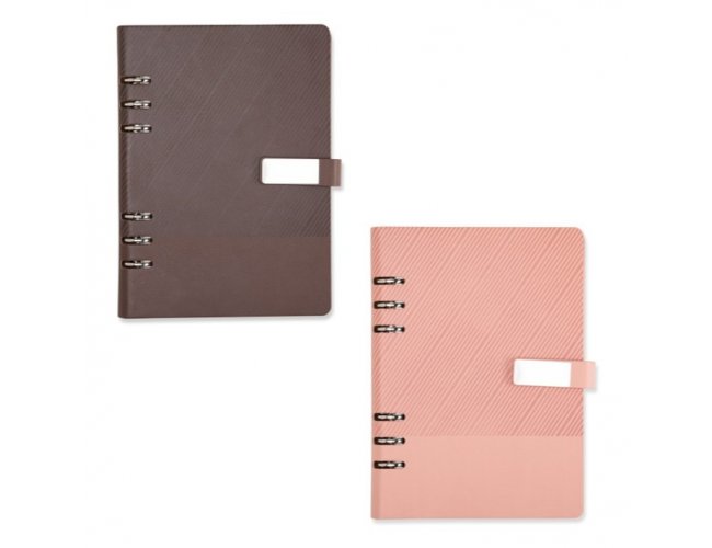 Caderno Fichário Couro Sintético 23,2x17,9cm XB19140 (MB11921)