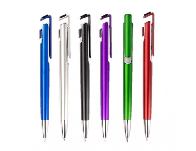 Caneta Plástica com Suporte para Celular XB12412 (MB1138)