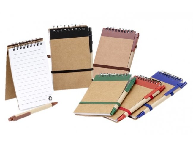 Bloco de Anotaes Ecolgico com Caneta 14,9x9cm  C/ Pauta XB05064 (MB1483.0625)