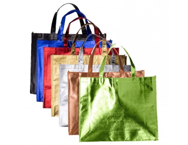 Sacola TNT Metalizada 50x40x14cm XB18537G (MB1518.0225)