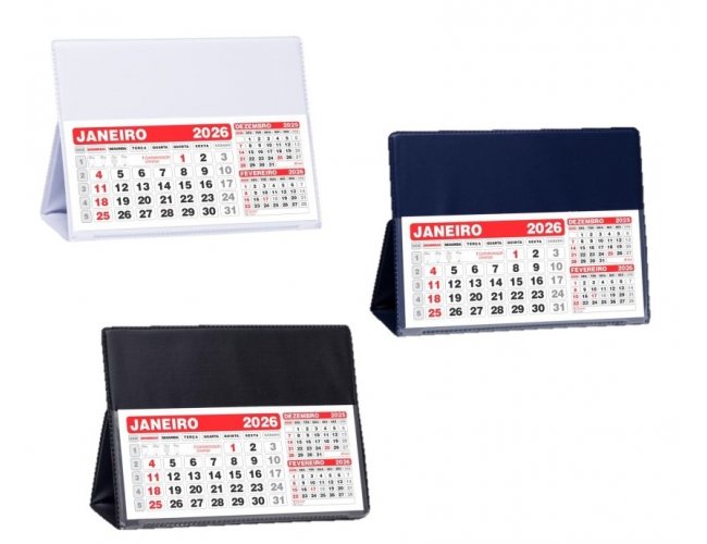 Calendrio de Mesa Pequeno em PVC LG42 Promocional (MB1134.0324)