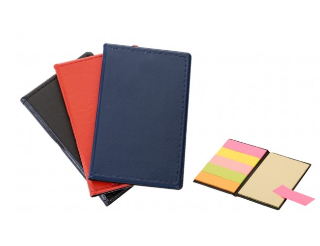 Bloco de Anota��es Em Couro Sint�tico Com Autoadesivos 13,6x8,1cm XB10191 (MB1311.0225)