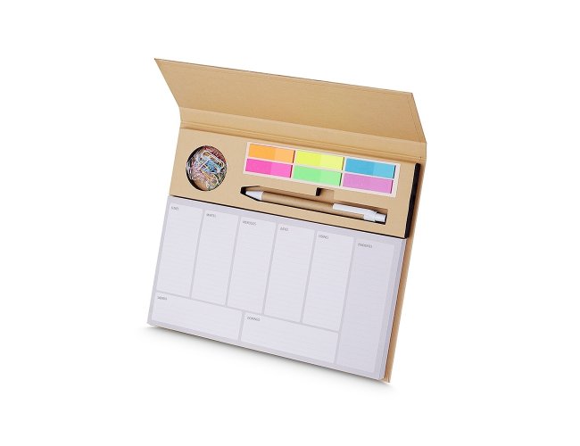 Bloco de Anotaes 20,1x24,9cm com Autoadesivos e Caneta XB15222/AIBL034 (MB12243)