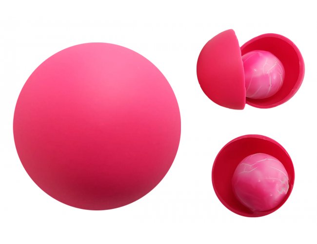 Bolinha Anti Stress 5,5cm com Caroo (Outubro Rosa) (MB1420.0822)