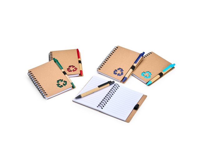 Caderno Ecolgico com Caneta 13x10,5cm Com Pauta XB18936 (MB1368.0625)