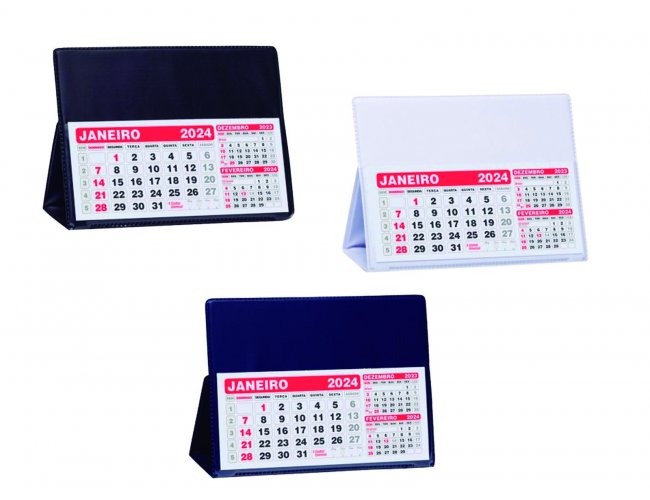 Calendrio de Mesa Grande em PVC LG40 Promocional (MB1190.1223)