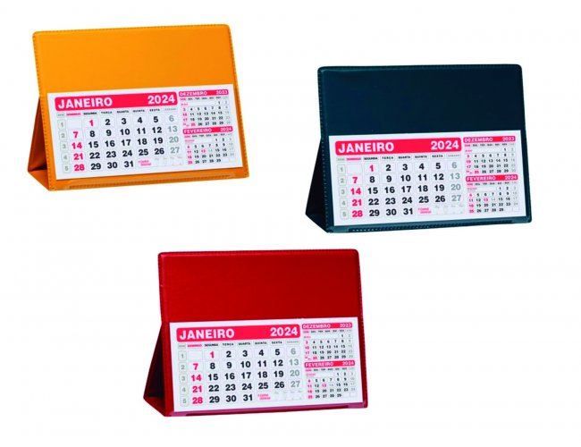 Calendrio de Mesa Grande em PVC LG40 Colorido (MB1223.0922)