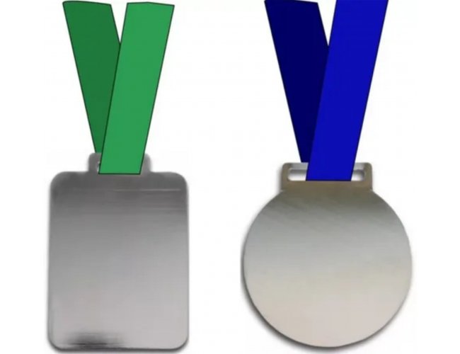 Medalha Lisa com Adesivo Resinado 5cm NK50 (MB1140.0122)