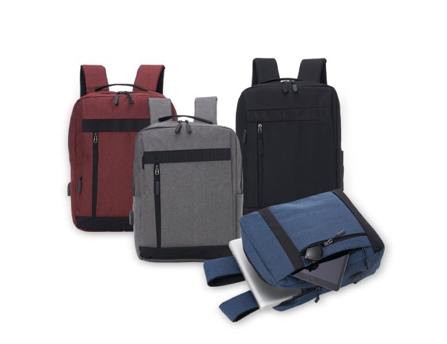 Mochila de Nylon USB 18L 42x30x17cm XB01325 (MB14600.0325)