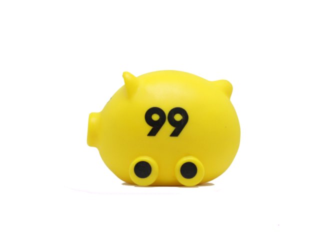 Cofrinho Formato Porco em Vinil Tam. 9,5x7x6,5cm (MB1702)